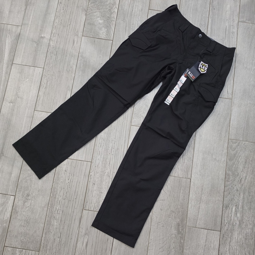 5.11 Tactical Women's Icon Pant Black Sz 10 Straight Fit NWT Teflon Flex-Tac